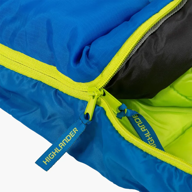 Highlander Serenity 350 Envelope Sleeping Bag in Blue